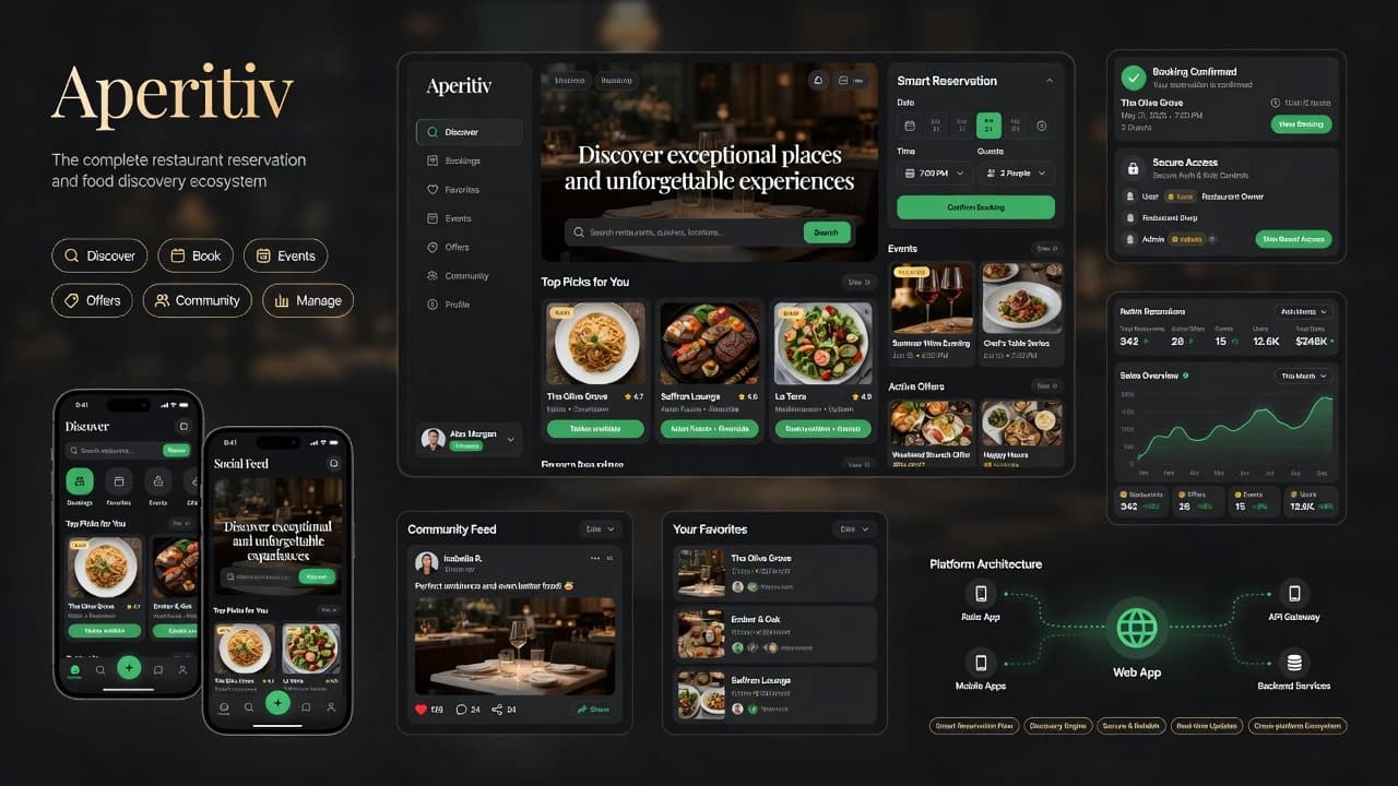 Aperitiv - Restaurant Reservation Banner